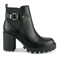 Bottines NOIR Femme Motif Uni Fermeture éclair