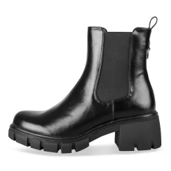 Bottines NOIR Femme Motif Uni Elastique
