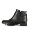 Bottines NOIR Femme Motif Uni Fermeture éclair