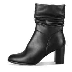 Bottines NOIR Femme Motif Uni Fermeture éclair