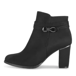 Bottines NOIR Femme Motif Uni Fermeture éclair