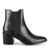 Bottines NOIR Femme Motif Uni Fermeture éclair