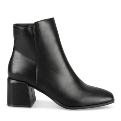 Bottines NOIR Femme Motif Uni Fermeture éclair