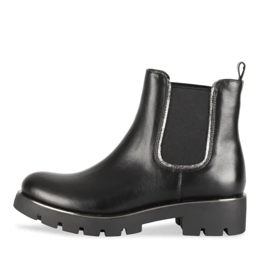 Bottines NOIR Femme Motif Paillettes A Enfiler