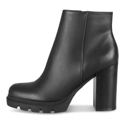 Bottines NOIR Femme Motif Uni Fermeture éclair