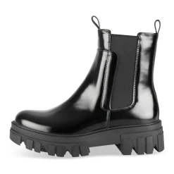 Bottines NOIR Femme Motif Uni A Enfiler