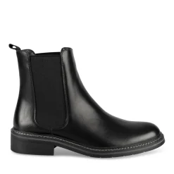 Bottines NOIR Femme Motif Uni Elastique