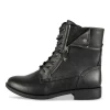 Bottines NOIR Femme Motif Uni Lacets