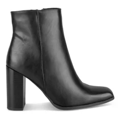Bottines NOIR Femme Motif Uni Fermeture éclair