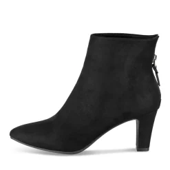 Bottines NOIR Femme Motif Uni Fermeture éclair