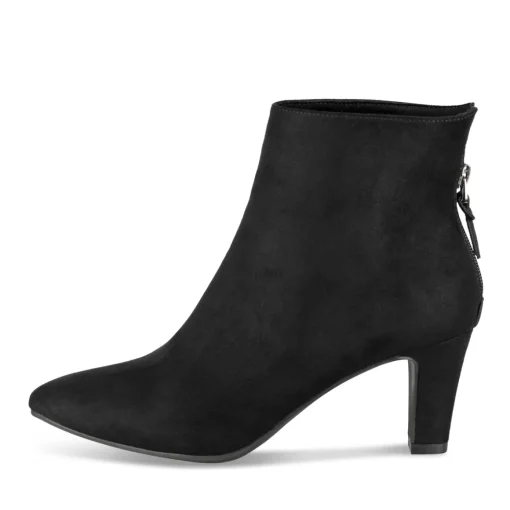 Bottines NOIR Femme Motif Uni Fermeture éclair