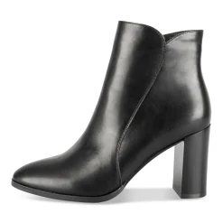 Bottines NOIR Femme Motif Uni A Enfiler