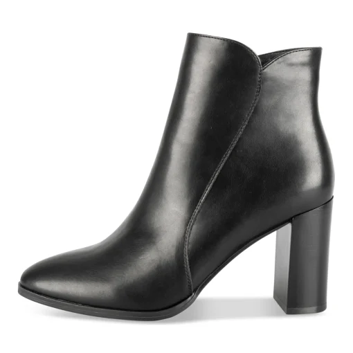 Bottines NOIR Femme Motif Uni A Enfiler