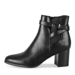 Bottines NOIR Femme Motif Uni Fermeture éclair