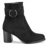 Bottines NOIR Femme Motif Uni Fermeture éclair