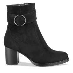 Bottines NOIR Femme Motif Uni Fermeture éclair
