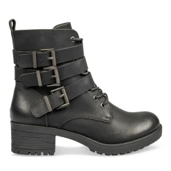 Bottines NOIR Femme Motif Uni Fermeture éclair