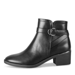 Bottines NOIR Femme Motif Uni Fermeture éclair