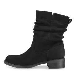 Bottines NOIR Femme Motif Uni A Enfiler