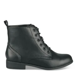 Bottines NOIR Femme Motif Uni Lacets