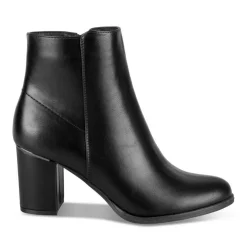 Bottines NOIR Femme Motif Uni Fermeture éclair