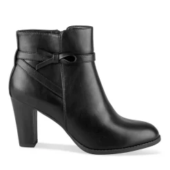 Bottines NOIR Femme Motif Uni Fermeture éclair
