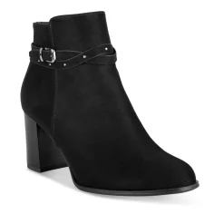 Bottines NOIR Femme Motif Clouté Fermeture éclair