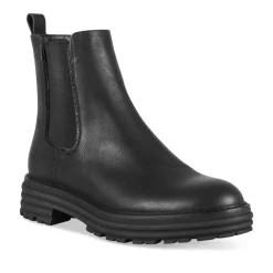 Bottines NOIR Femme Motif Uni A Enfiler