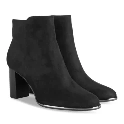 Bottines NOIR Femme Motif Uni Fermeture éclair