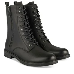 Bottines NOIR Femme Motif Uni Fermeture éclair