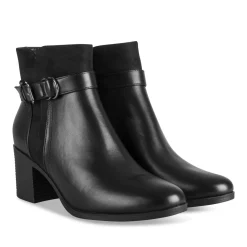 Bottines NOIR Femme Motif Uni Fermeture éclair