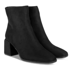 Bottines NOIR Femme Motif Uni Fermeture éclair