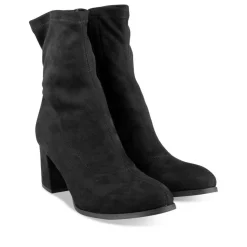 Bottines NOIR Femme Motif Uni Fermeture éclair