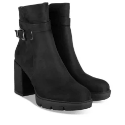 Bottines NOIR Femme Motif Uni Fermeture éclair