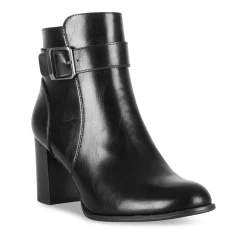Bottines NOIR Femme Motif Uni Fermeture éclair