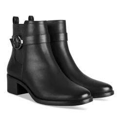 Bottines NOIR Femme Motif Uni Fermeture éclair