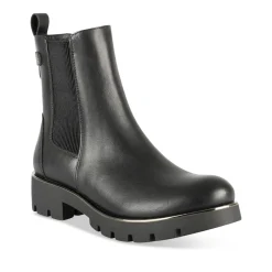 Bottines NOIR Femme Motif Uni A Enfiler