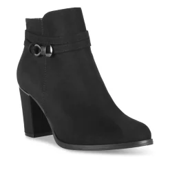 Bottines NOIR Femme Motif Uni Fermeture éclair