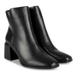 Bottines NOIR Femme Motif Uni Fermeture éclair