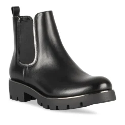 Bottines NOIR Femme Motif Paillettes A Enfiler