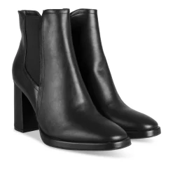 Bottines NOIR Femme Motif Uni Fermeture éclair