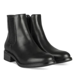 Bottines NOIR Femme Motif Uni A Enfiler