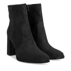 Bottines NOIR Femme Motif Uni Fermeture éclair