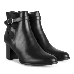 Bottines NOIR Femme Motif Uni Fermeture éclair