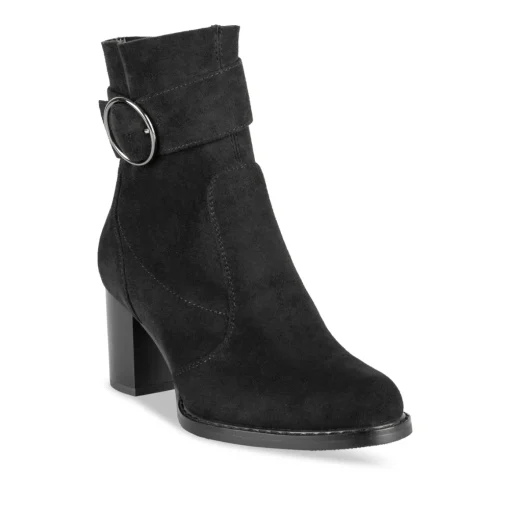 Bottines NOIR Femme Motif Uni Fermeture éclair