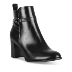 Bottines NOIR Femme Motif Uni Fermeture éclair
