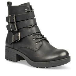 Bottines NOIR Femme Motif Uni Fermeture éclair