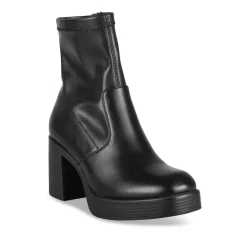 Bottines NOIR Femme Motif Uni Fermeture éclair