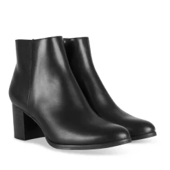Bottines NOIR Femme Motif Uni Fermeture éclair