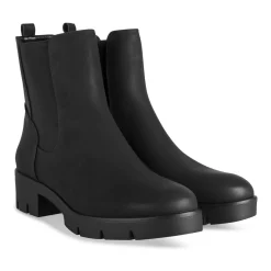 Bottines NOIR Femme Motif Uni Fermeture éclair